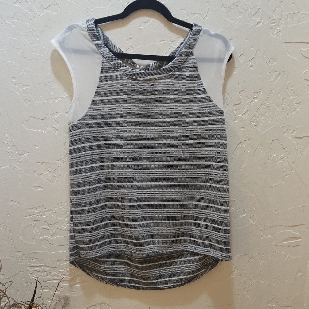3/$10 by & by Monochrome Striped Tank Top